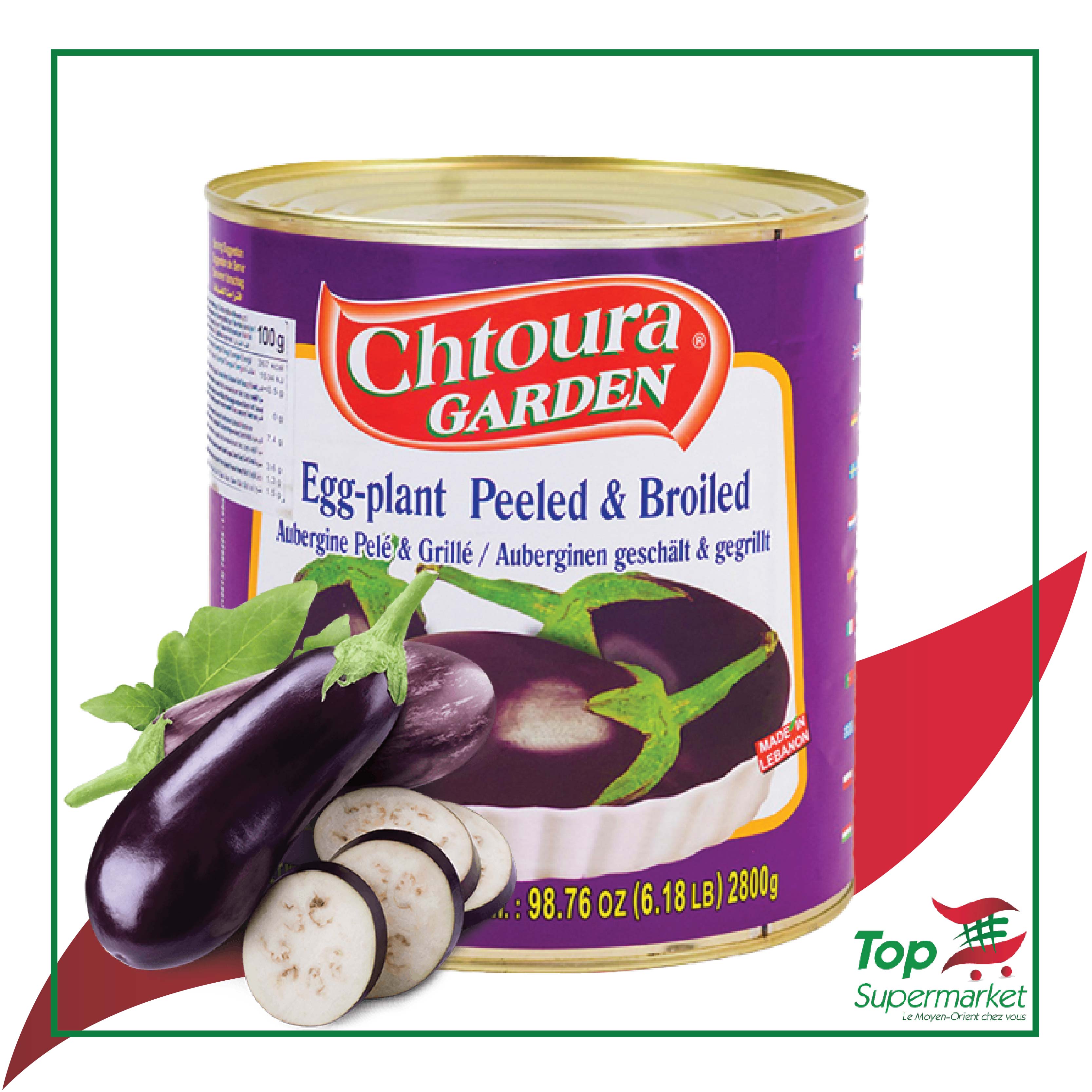 Chtoura Garden aubergines grillées 2800gr